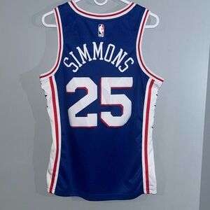 Ben Simmons Philadelphia 76ers Nike NBA Basketball Jersey Men’s Medium SIXERS